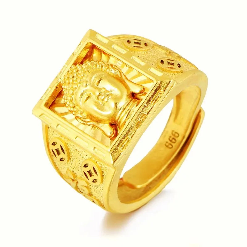18K Gold Eagle Ring