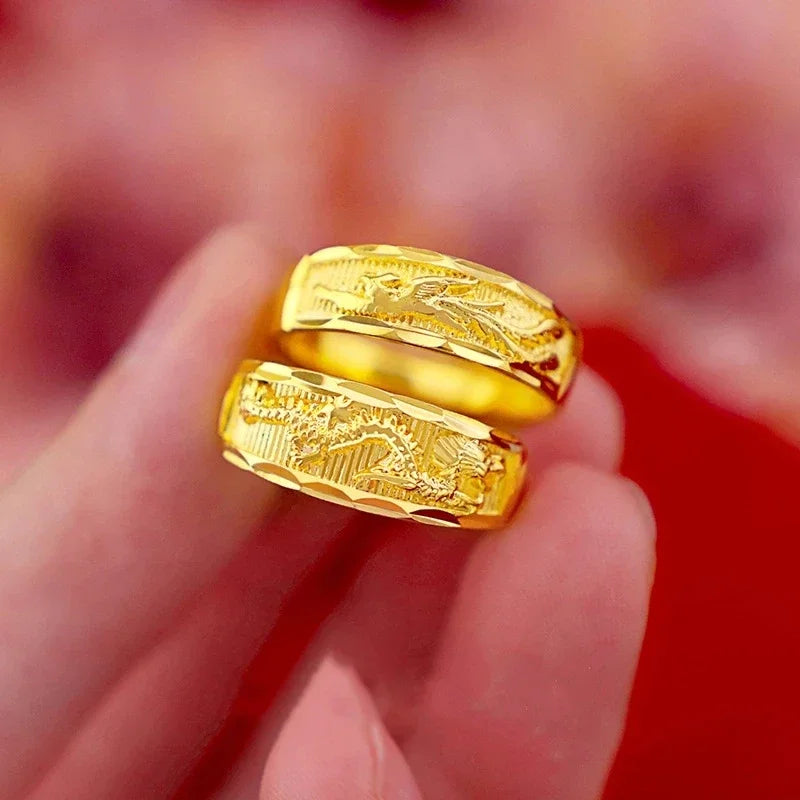 Couple Wedding 18K Gold Rings