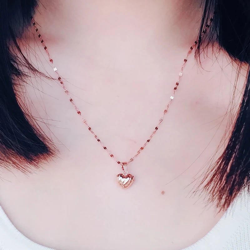Gold Small Heart Neckalce