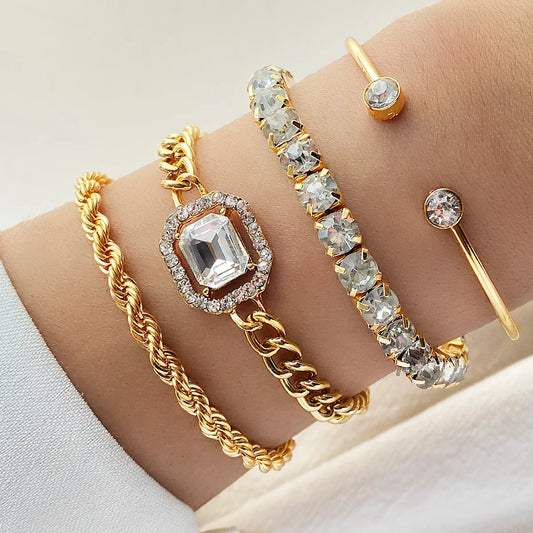 Luxurious 4 Piece Set Bracelets