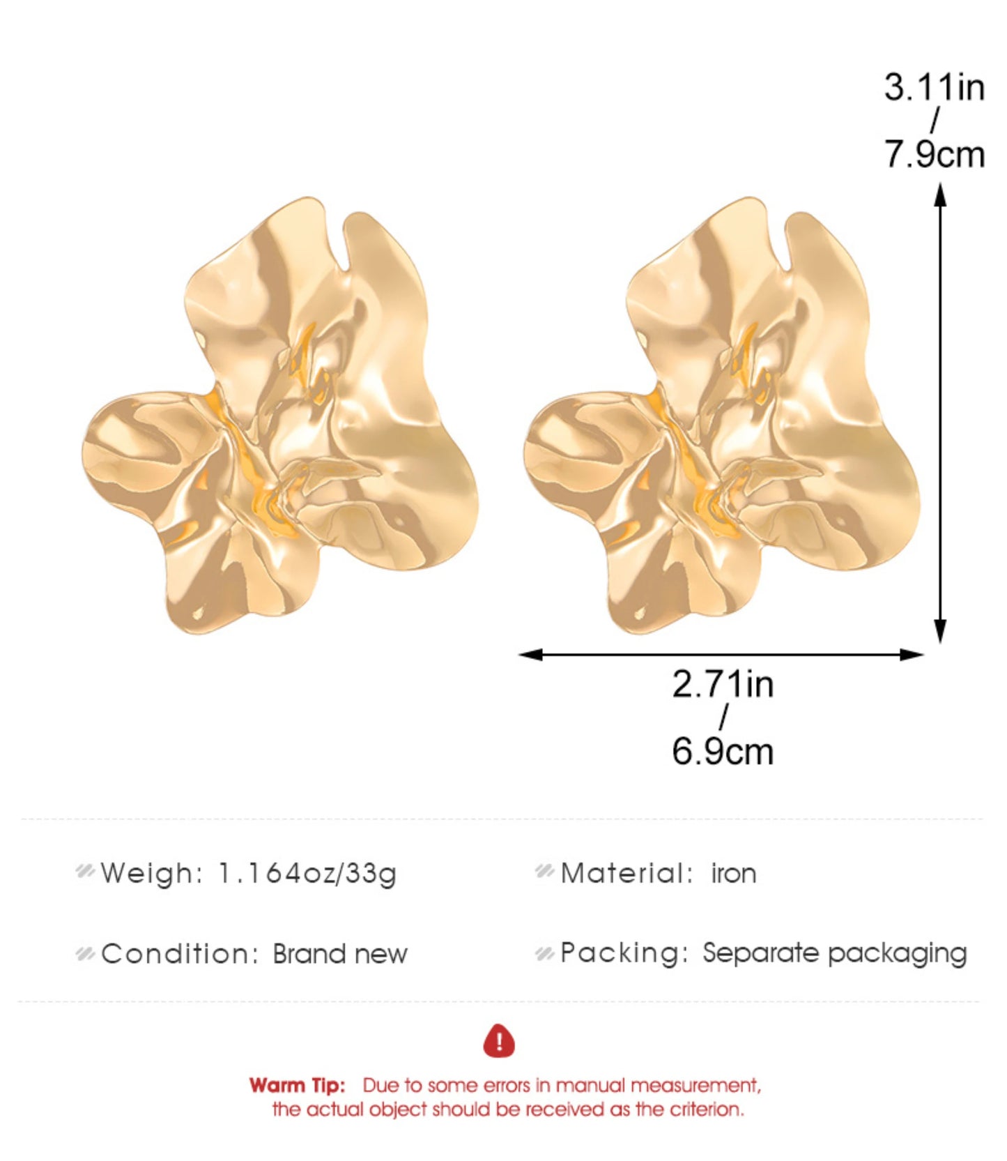 FLOWER Folding Earrings
