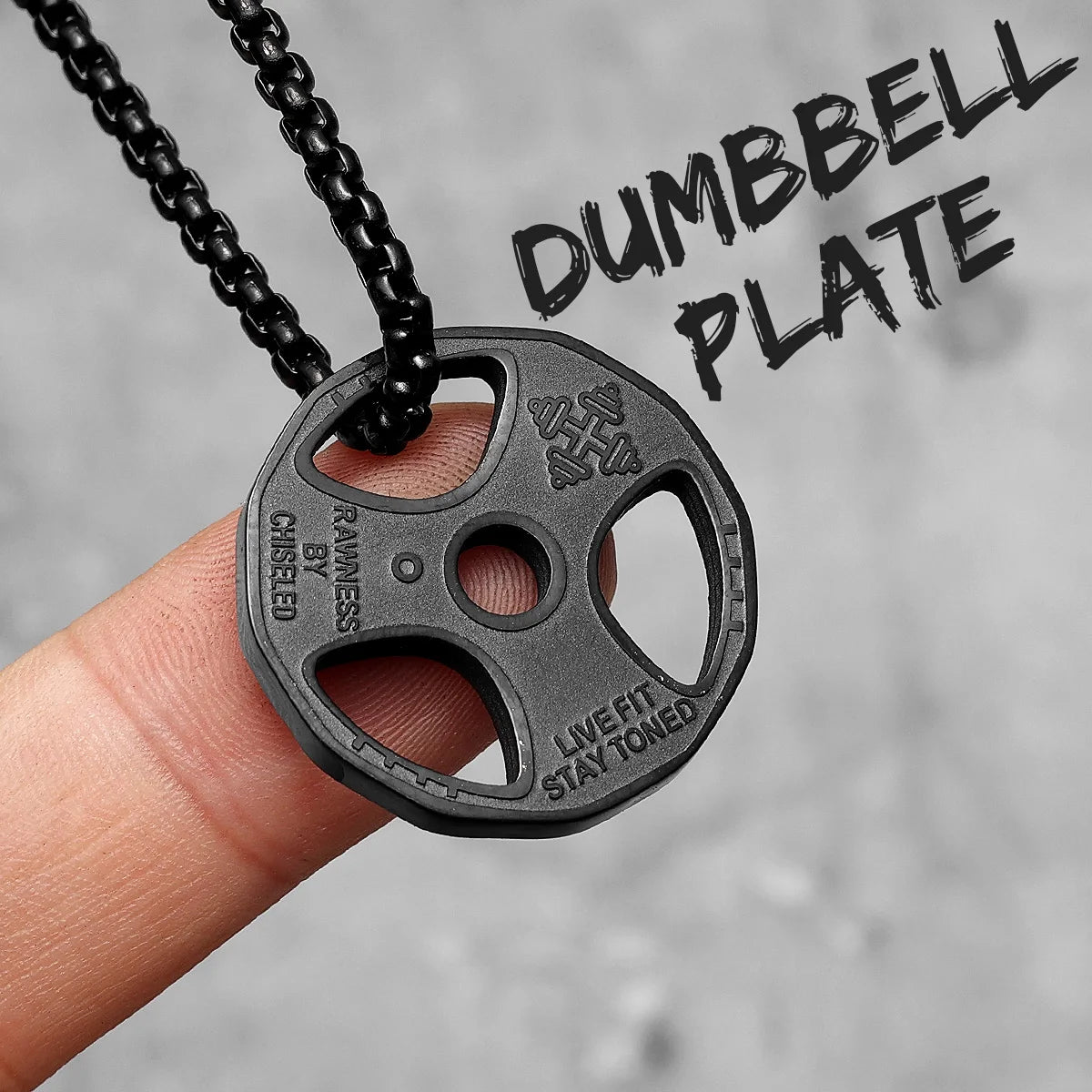 Gym Dumbbell Necklaces