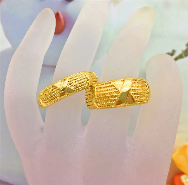 Couple Wedding 18K Gold Rings
