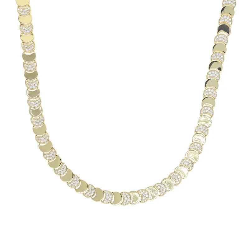 Gold Plated Bracelet Necklace Set