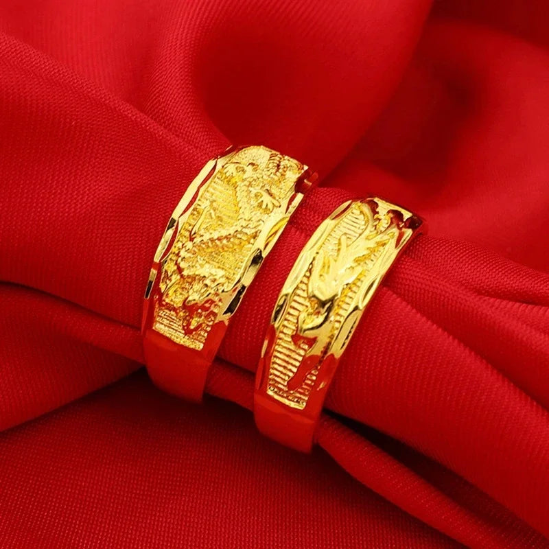Couple Wedding 18K Gold Rings