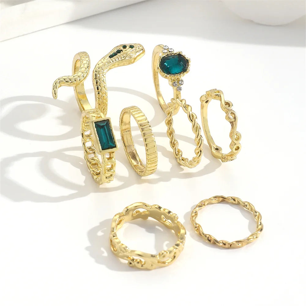 SNAKY 8Pcs Set Rings