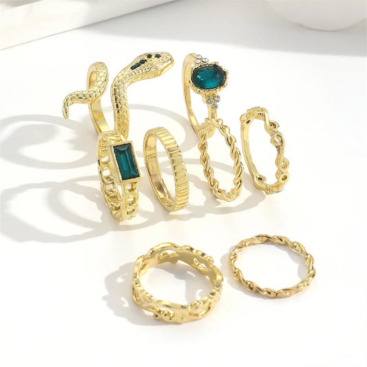 SNAKY 8Pcs Set Rings