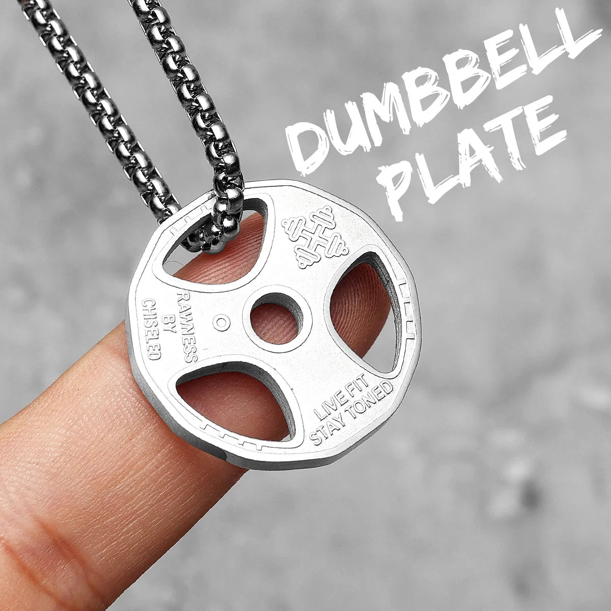 Gym Dumbbell Necklaces